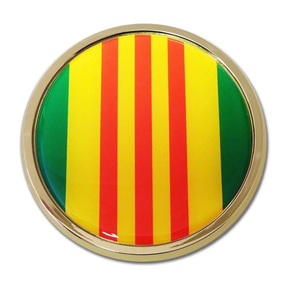 Vietnam Veteran Chrome Automobile Emblem 3D Heritage Car Decal Badge USA Made